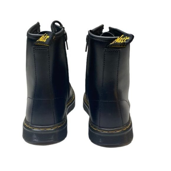 Dr. Martens Air Wair CombatBoots Bouncing Soles Zipper Black Womens 7 New - Picture 4 of 12